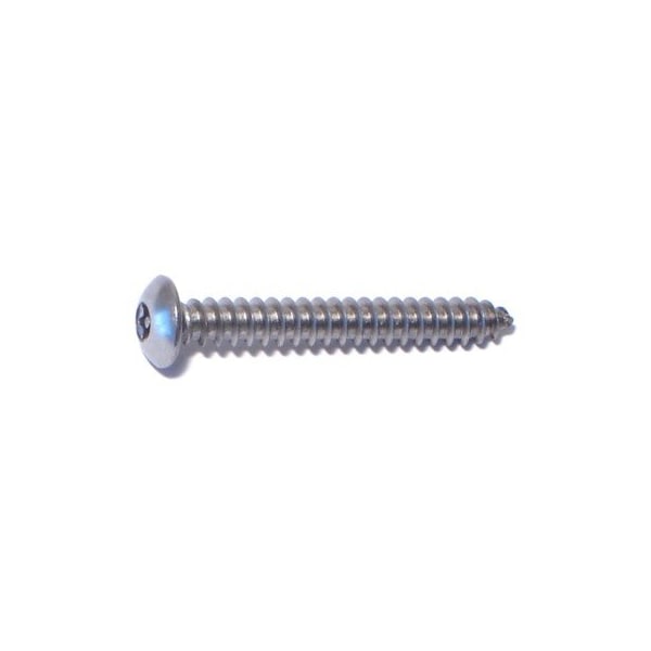Midwest Fastener Sheet Metal Screw, #8 x 1-1/4 in, 18-8 Stainless Steel Round Head Torx Drive, 10 PK 77731 - main